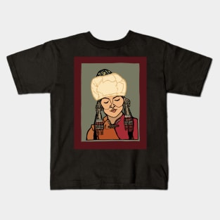 Turkic Woman Kids T-Shirt